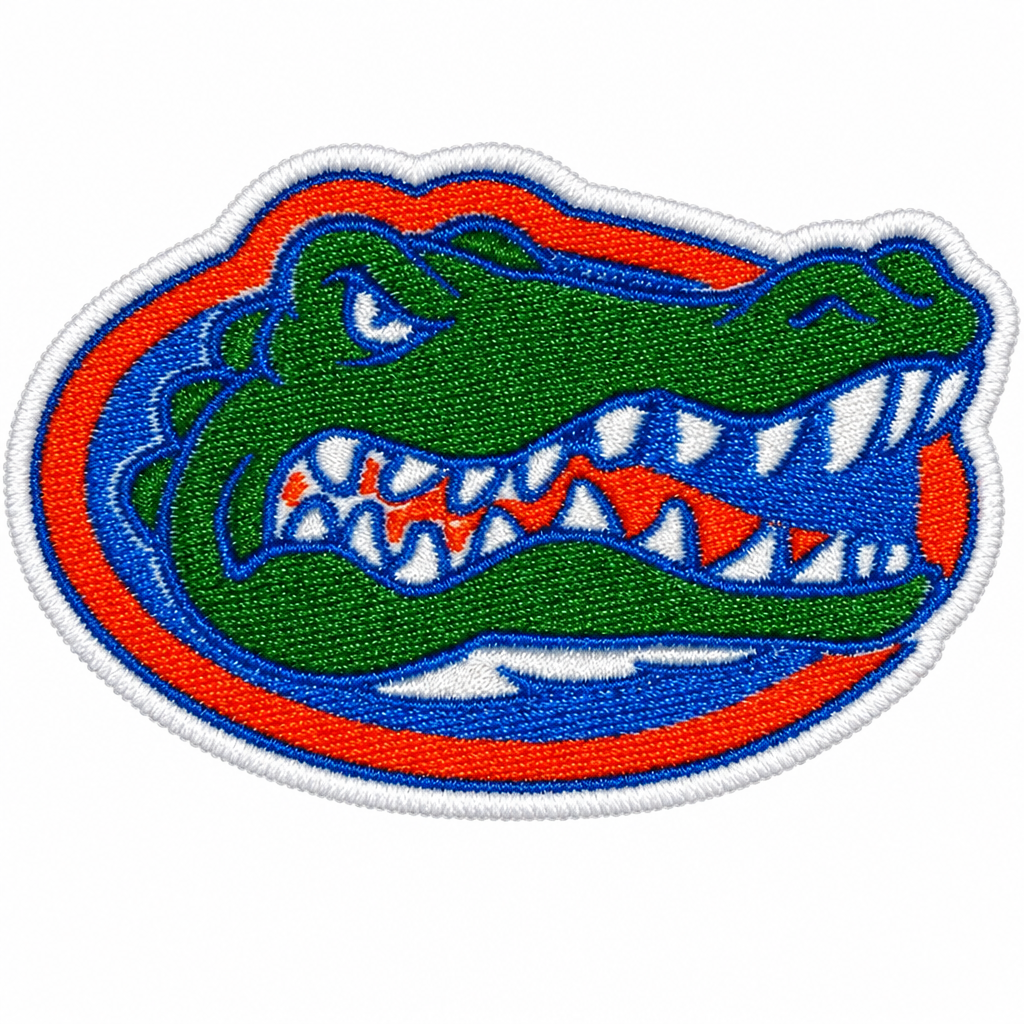 Gator patch with white outline
