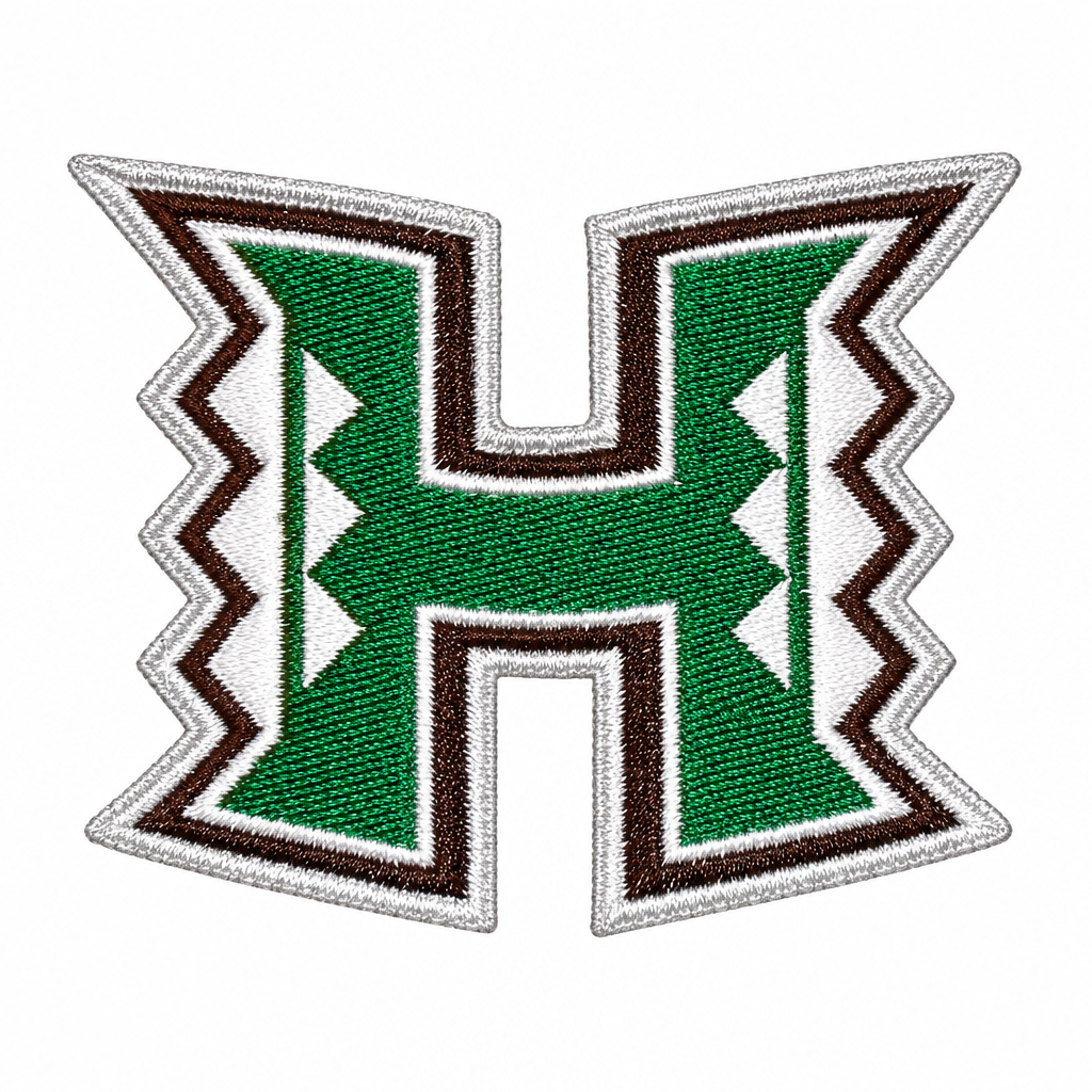 Green H patch
