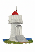 Island Light Queensland Lighthouse Embroidered Patch