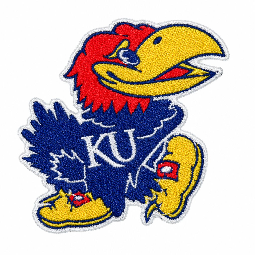 KU Jayhawk patch cleanup and square resize