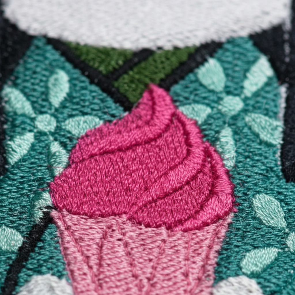 Macro stitching detail