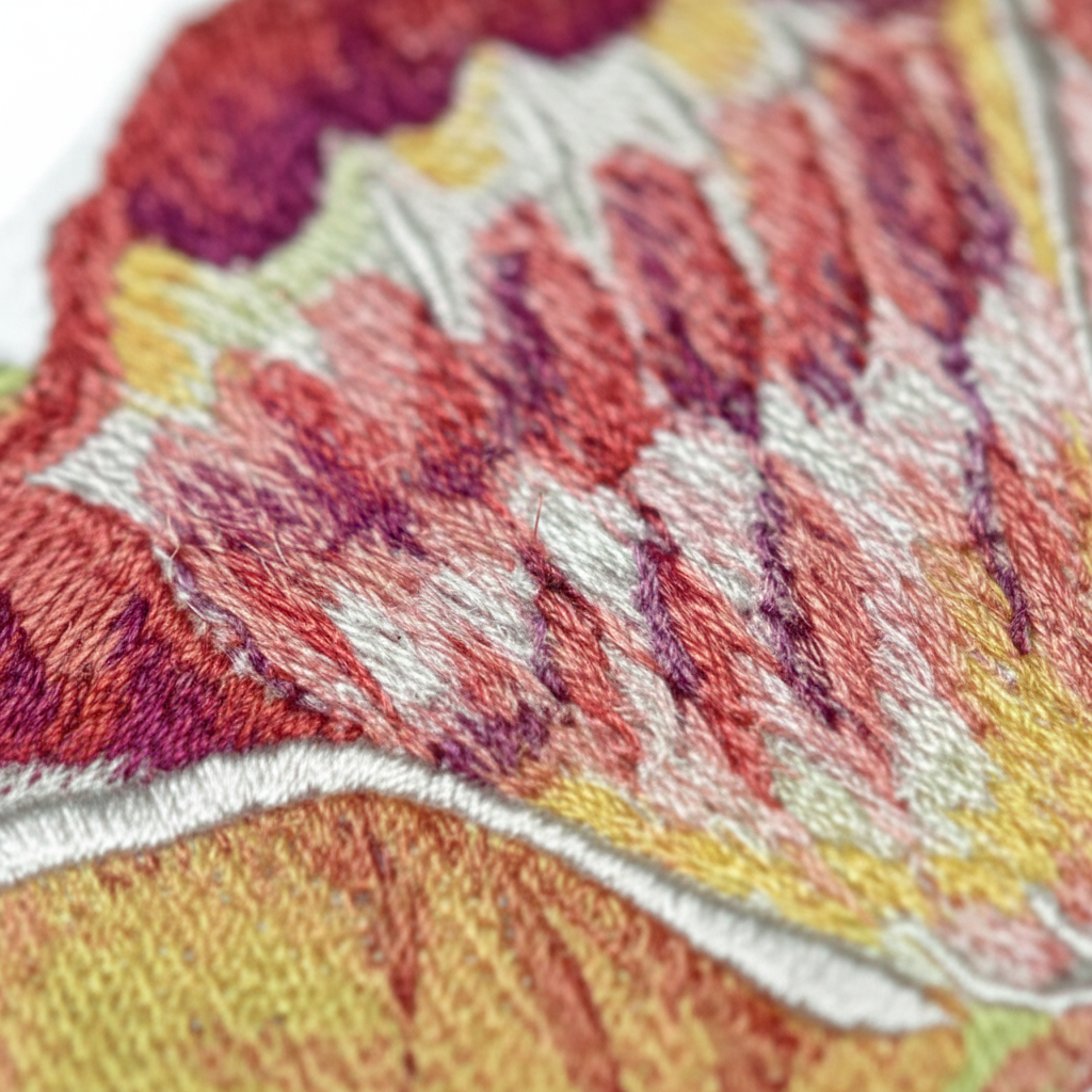 Macro stitching detail