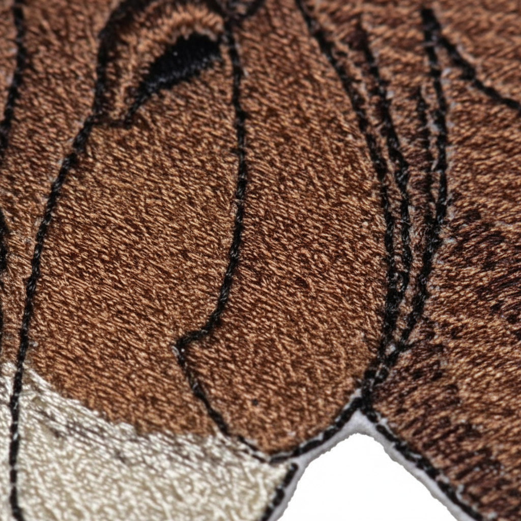 Macro stitching detail