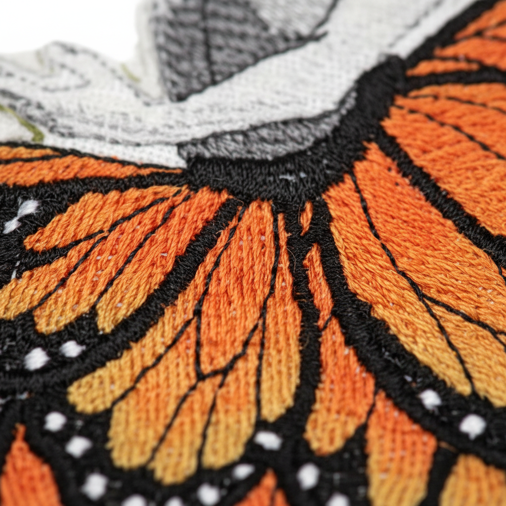 Macro stitching detail