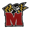 Maryland Terrapins Embroidered Patch — Studio White