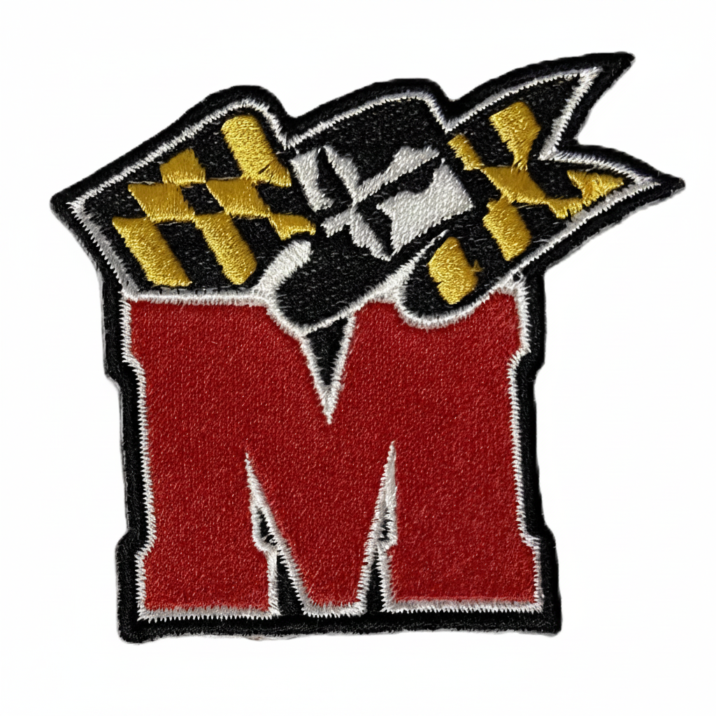 Maryland Terrapins Embroidered Patch — Studio White