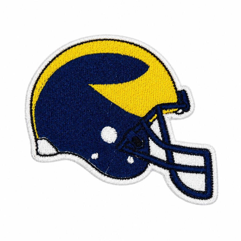 Michigan helmet patch cleanup