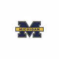 Michigan Wolverines Embroidered Patch — Studio White