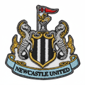 Newcastle United Embroidered Patch – White Background