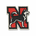 Northeastern Huskies Embroidered Patch — Studio White