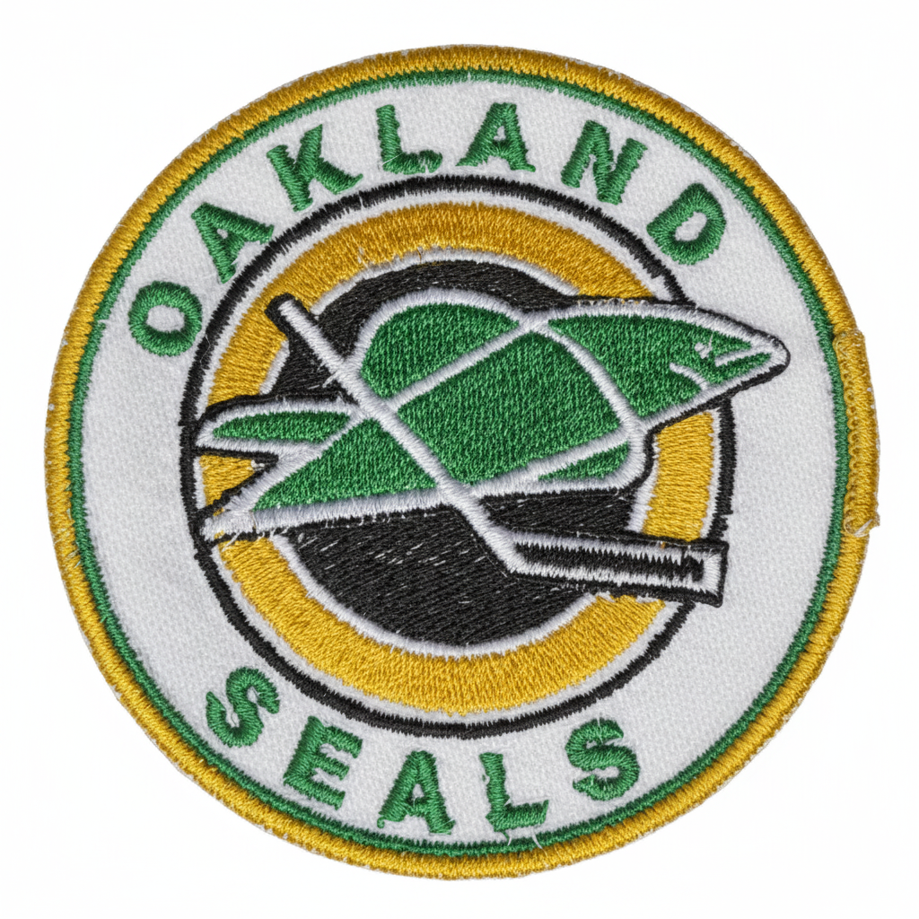 Oakland Seals Embroidered Patch – White Background Studio Shot