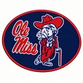 Ole Miss navy background with original outlines