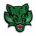 Red and black mascot patch