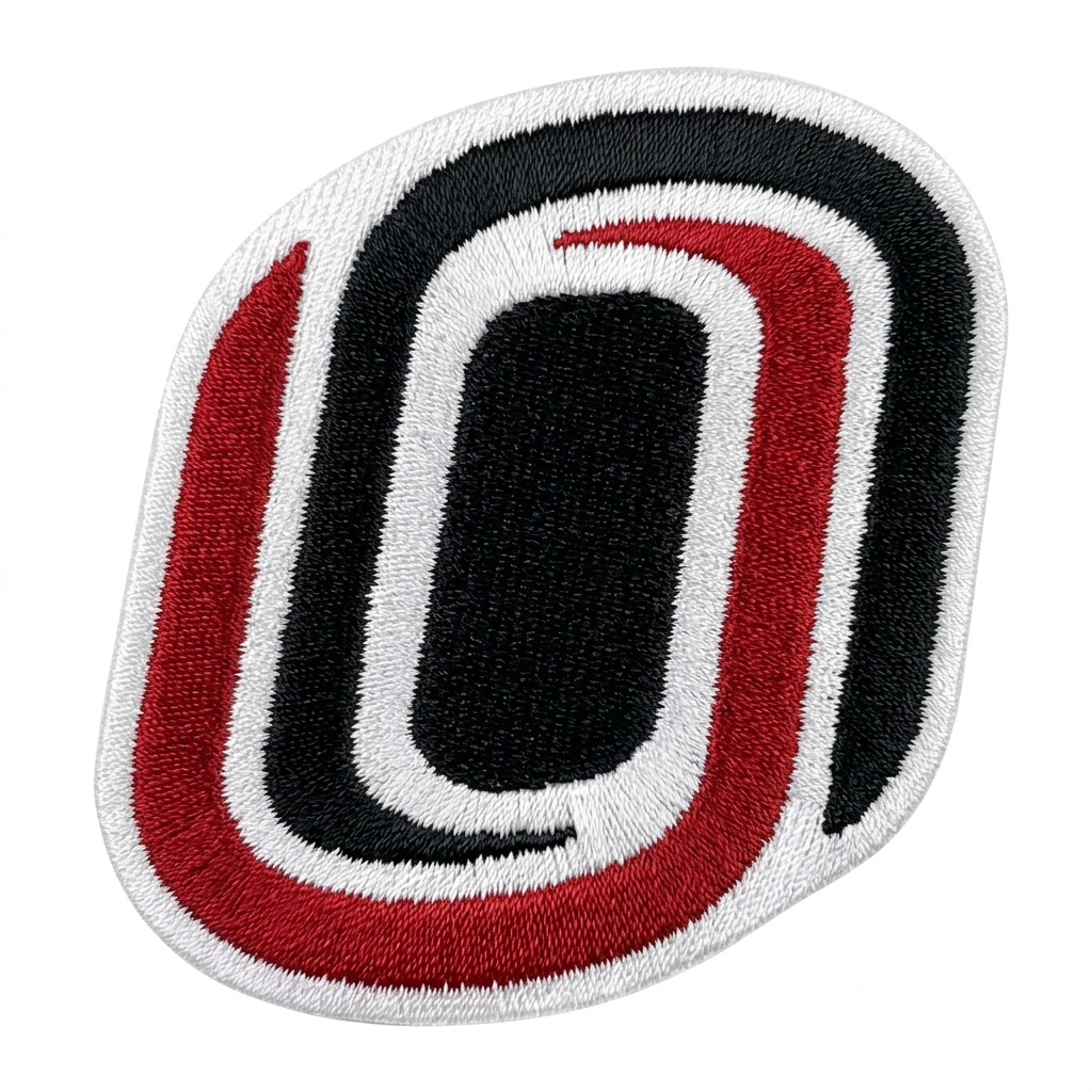 Red and black O patch cleanup