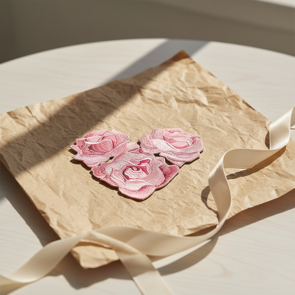 Rose patch gift presentation