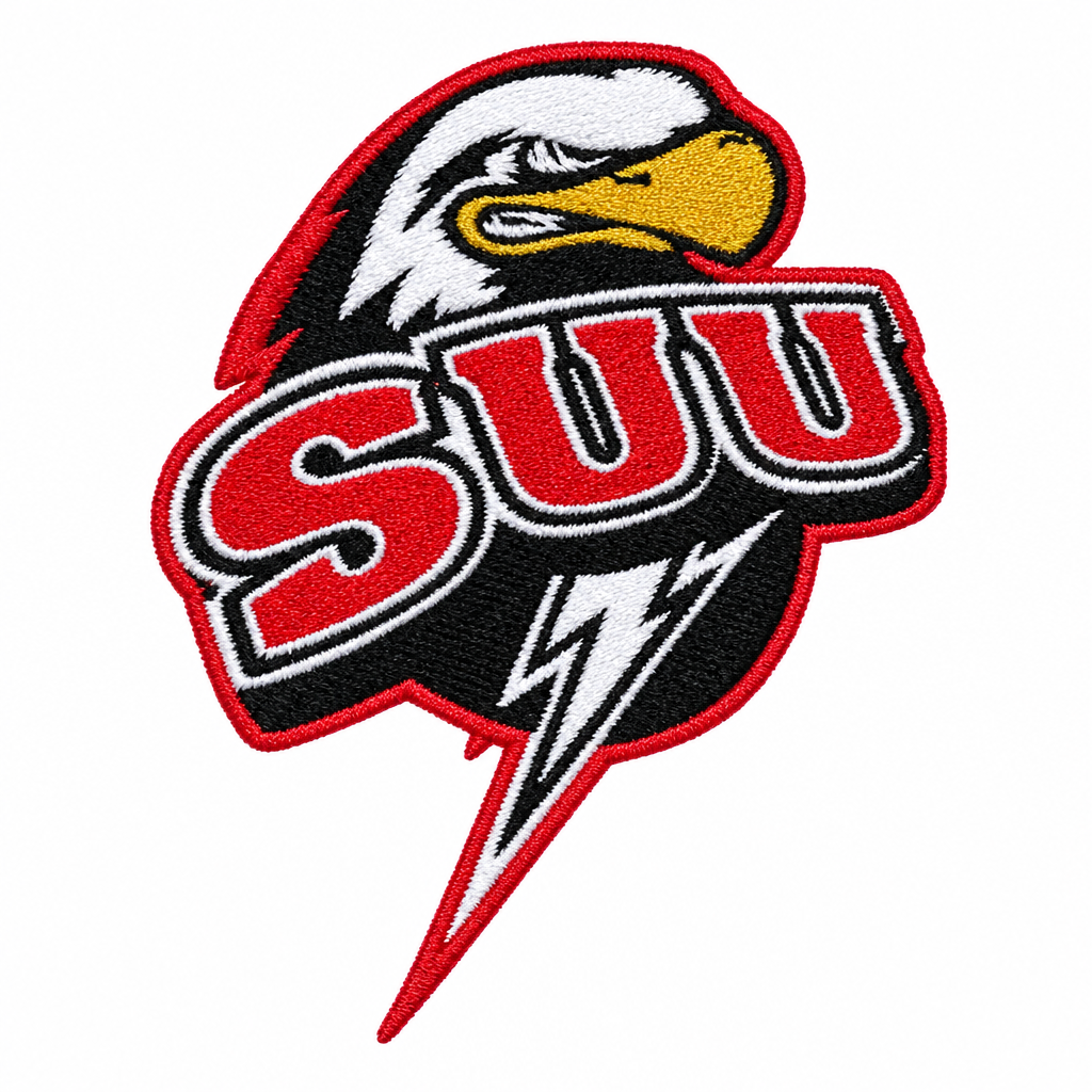 SUU eagle patch photo cleanup
