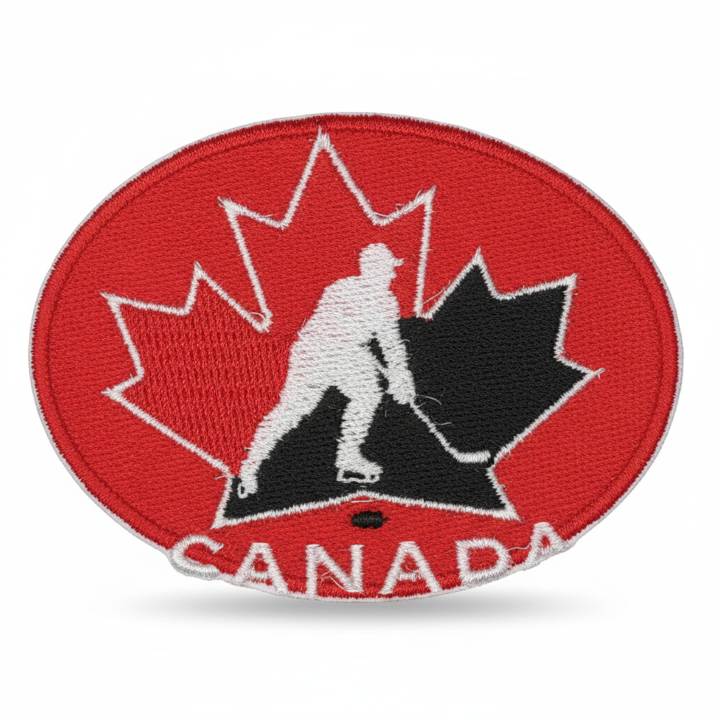 Team Canada Hockey Patch - White Background