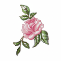 Ultra-high-resolution pink rose patch product photo