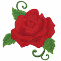 Ultra-high-resolution red rose patch product photo