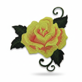 Ultra-high-resolution yellow-green rose patch product photo