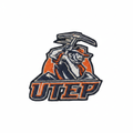 UTEP Miners Embroidered Patch — Studio White